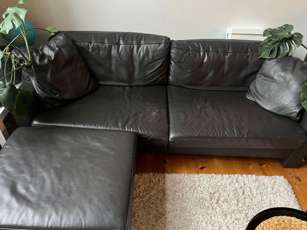 Leder Sofa