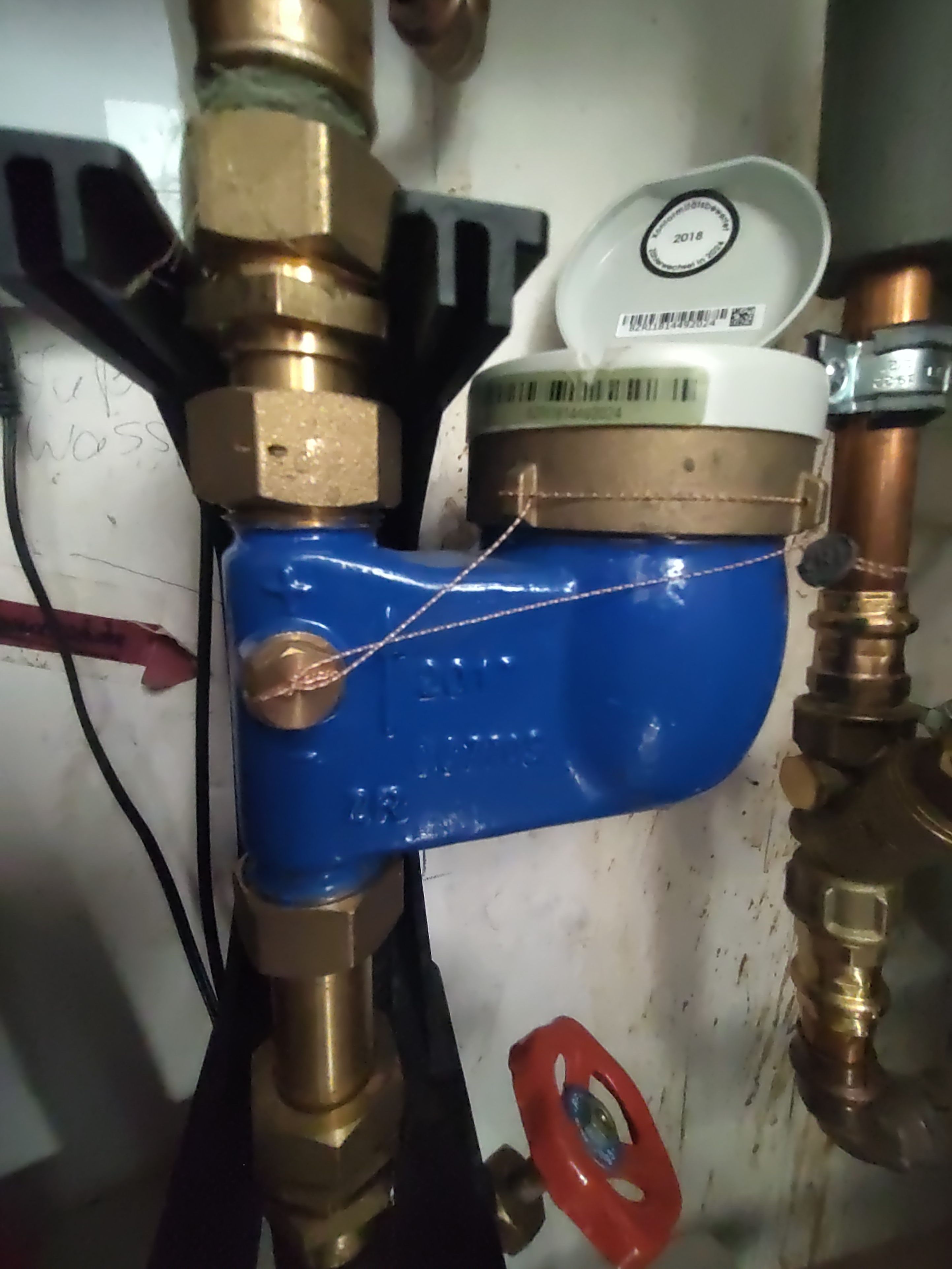 Wasserzähler Zenner 1" (1 Zoll) mit Halterung