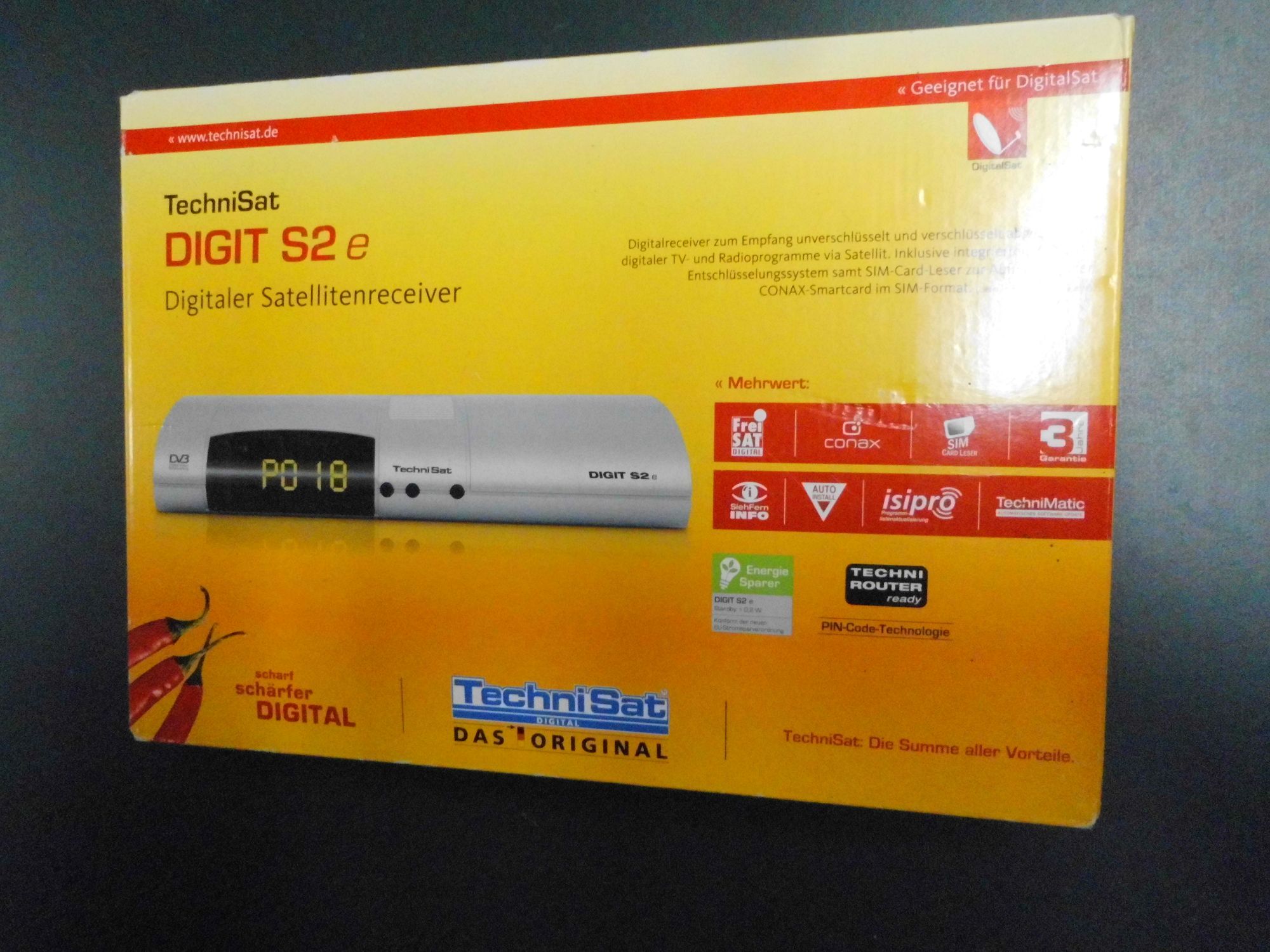 Digi Sat S2 e Satellitenempfänger gut erhalten, voll funktionsfähig, mit Fernbedienung