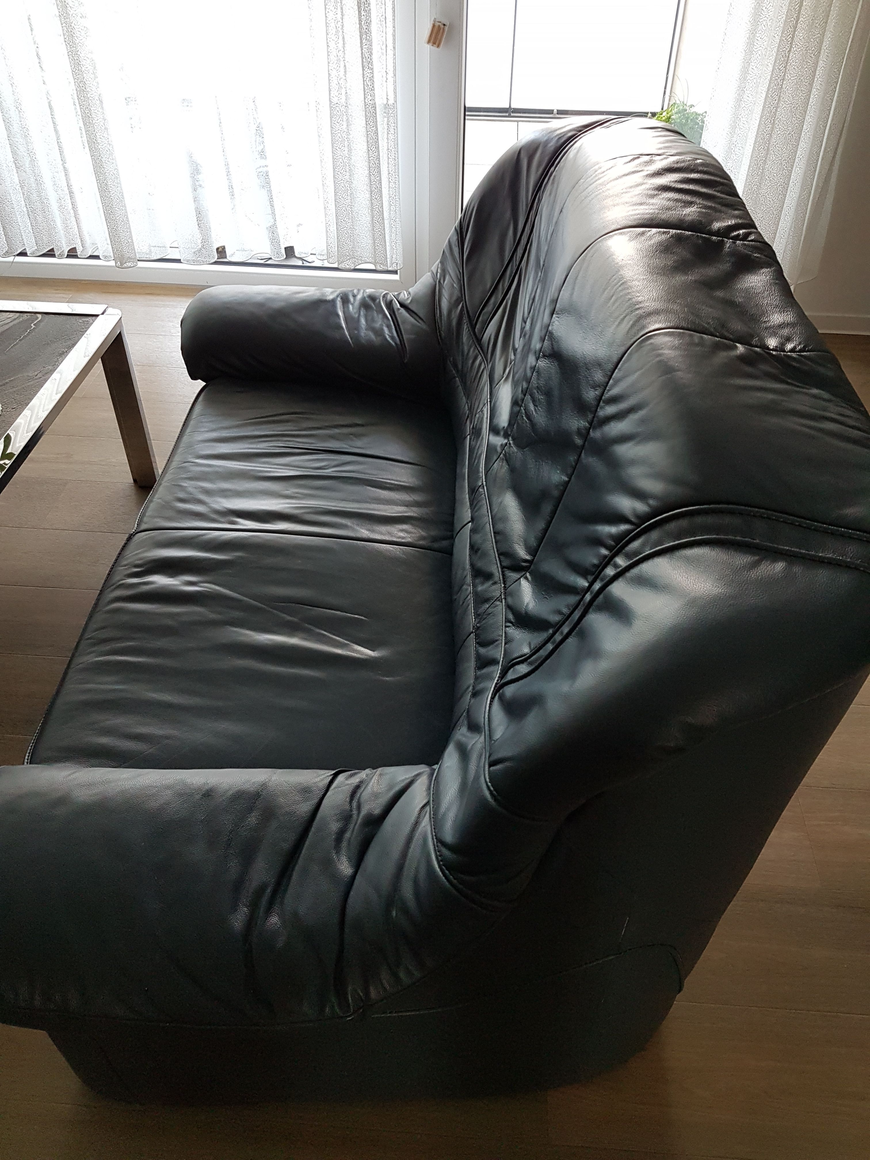 Zweisitzer-Sofa und Fernsehsessel 