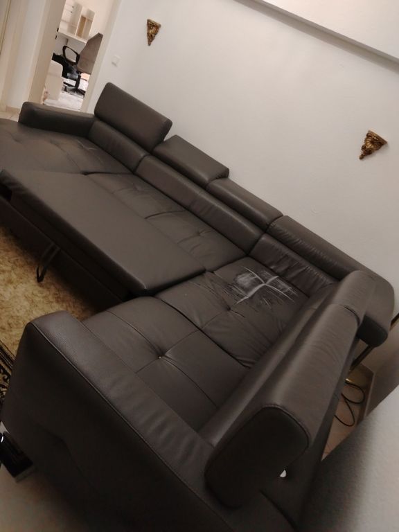 Ecksofa mit Schlaffunktion zu verschenken